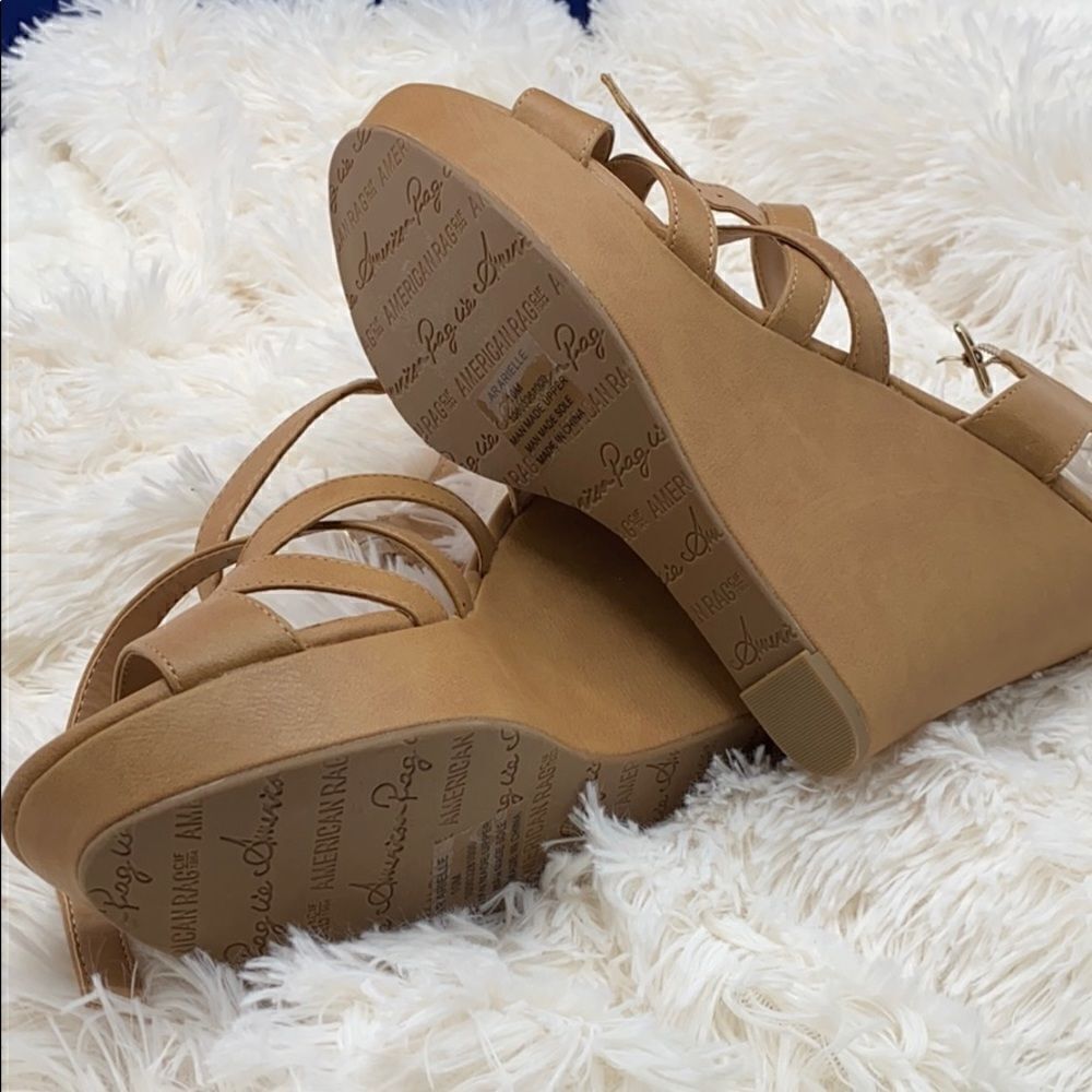 Brand new America rag wedge Sandals - Picture 3 of 3